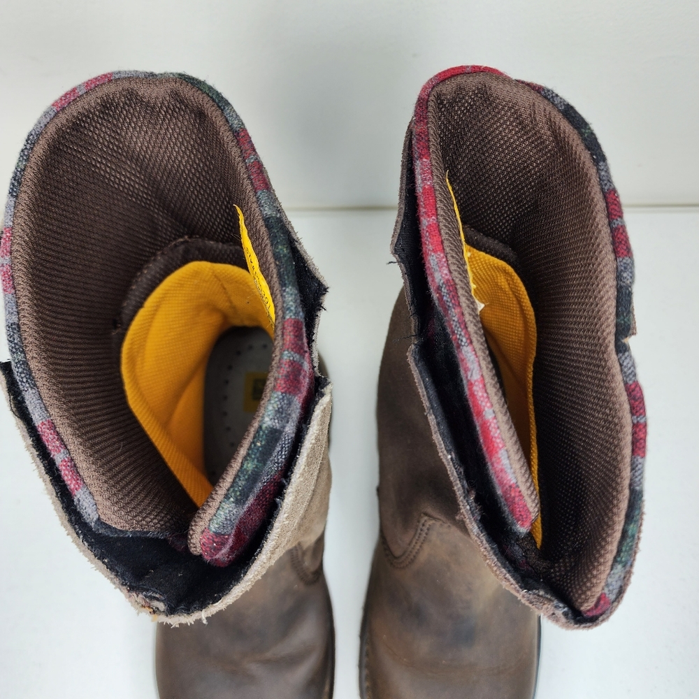 Caterpillar Jenny Steel Toe Boots Brown Size 7.5 Gem